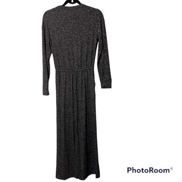 Lou & GRey brushmarl wrap style front jumpsuit stretchy pockets wide leg XS - Picture 2 of 9